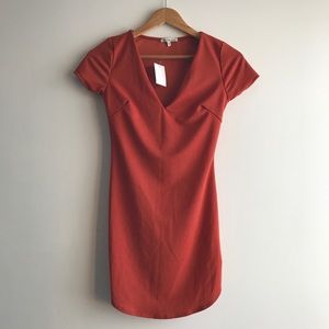 Rust colored dress size XS